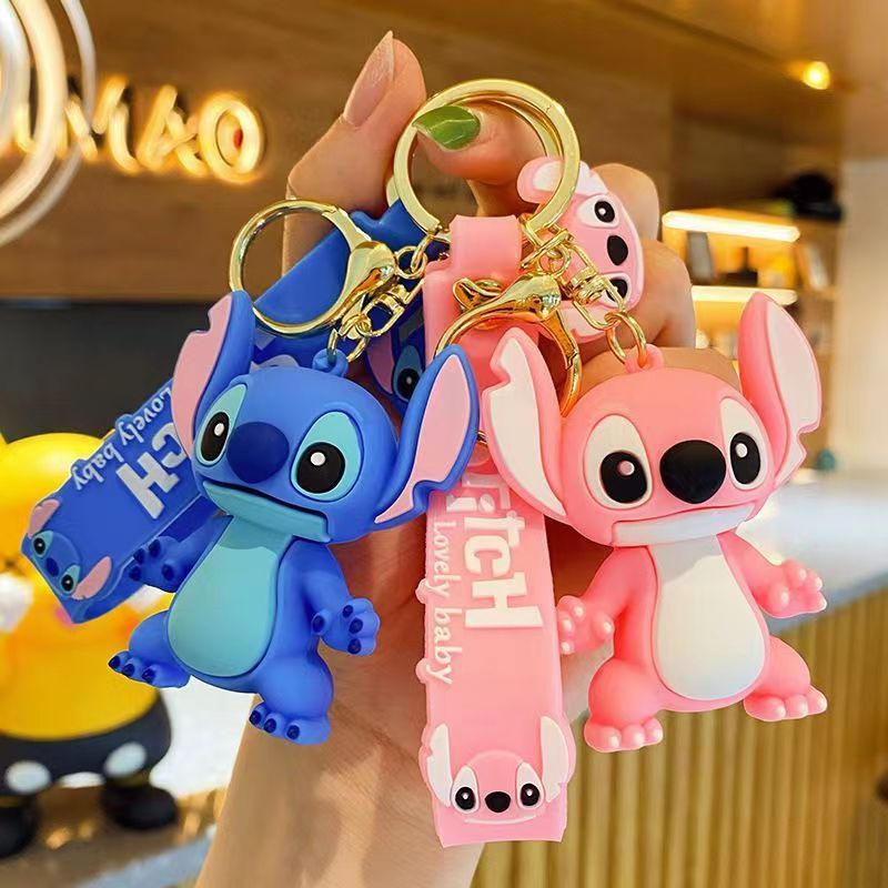 Carabiner Keychain - New Anime Stitch Toys Keychain Figure