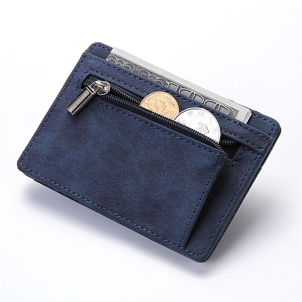 Edc Carry Card - Men Ultra Thin PU Leather Mini