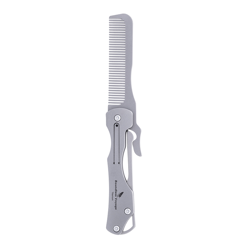 Comb Pocket Titanium - Boundless Voyage Titanium Comb EDC Self-Defense