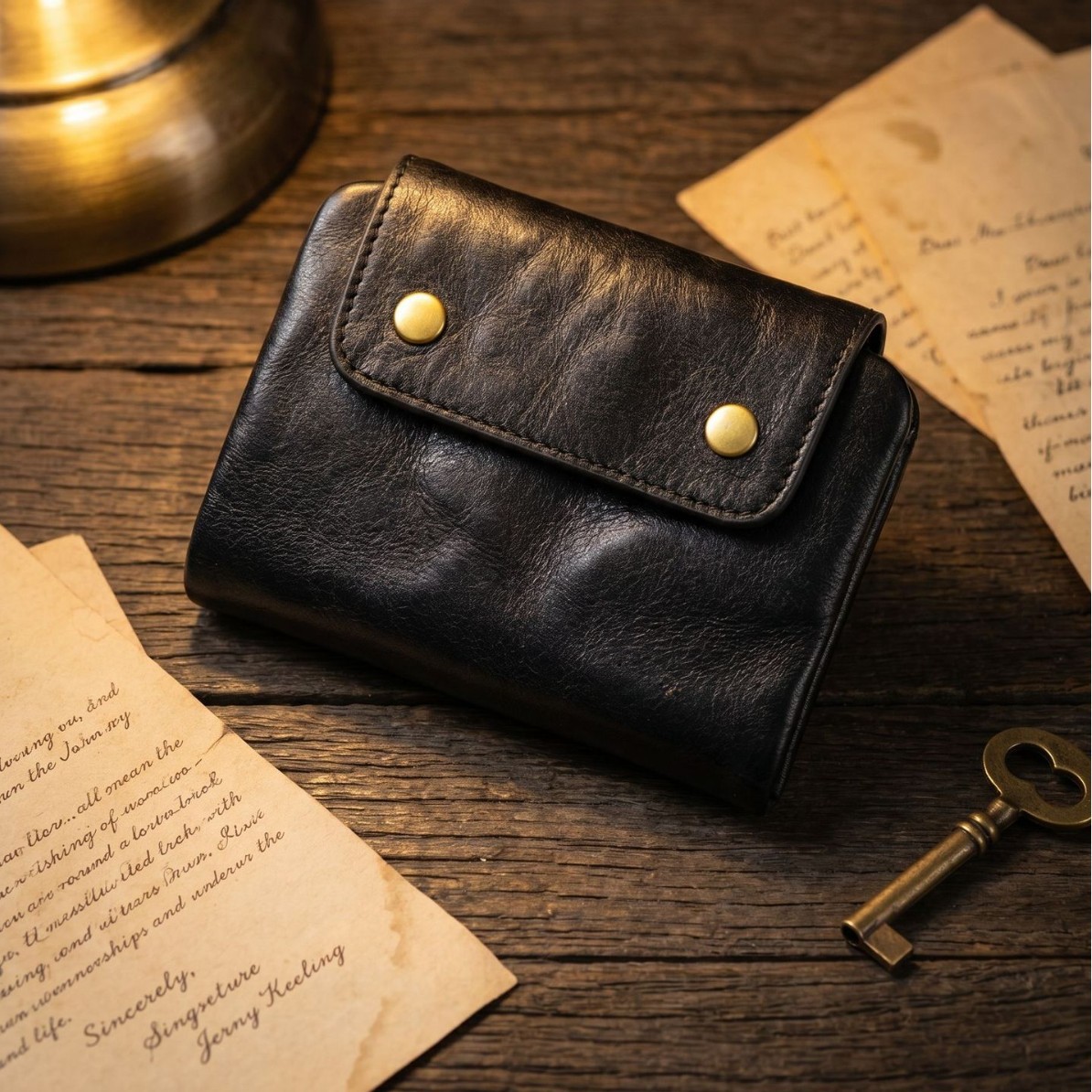Vintage Full-Grain Leather Sna - Edc Carry Card 评论和价格