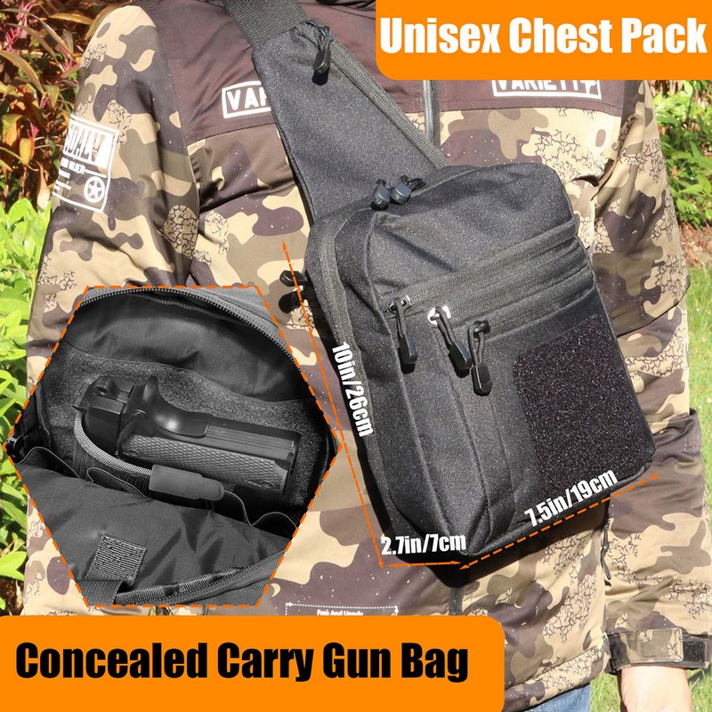 New Tactical Chest Bag Pistol  - Edc Concealed Carry Holster 评论和价格