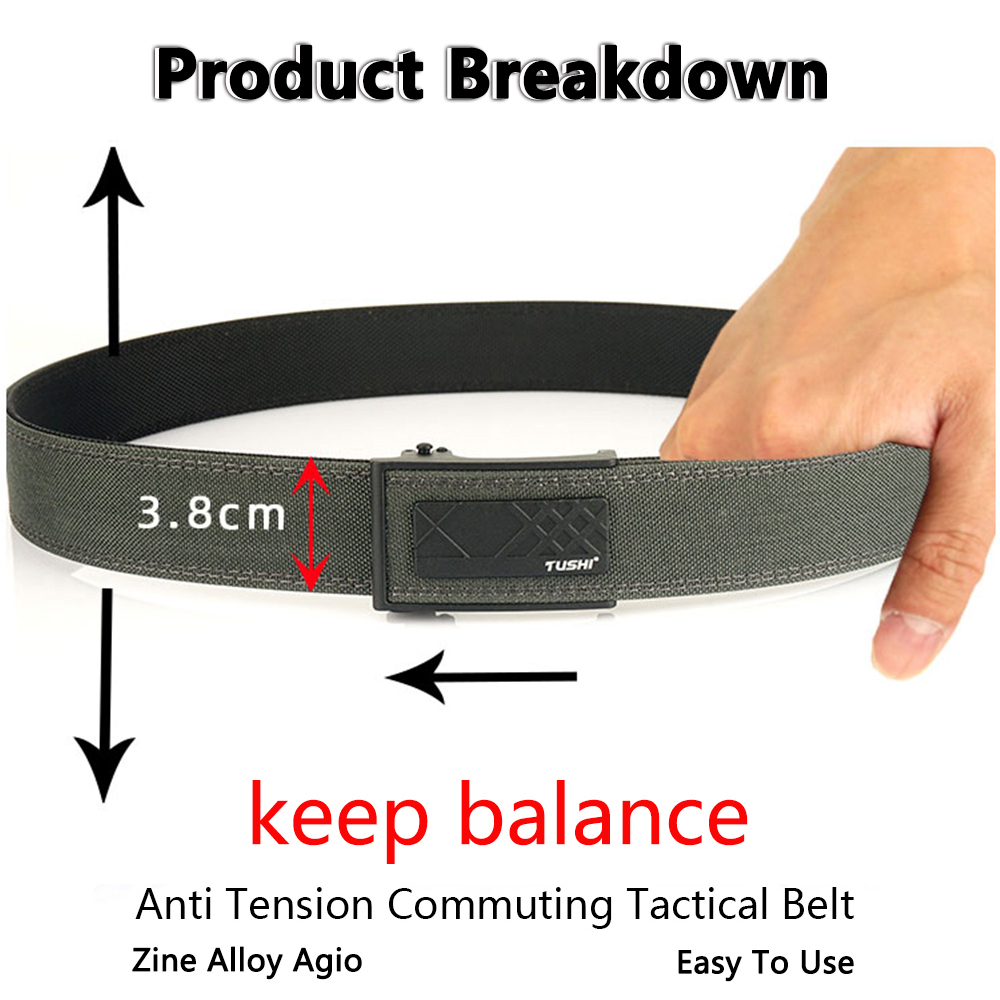 TUSHI New Hard Tactical EDC Be - Edc Concealed Carry Belt 评论和价格
