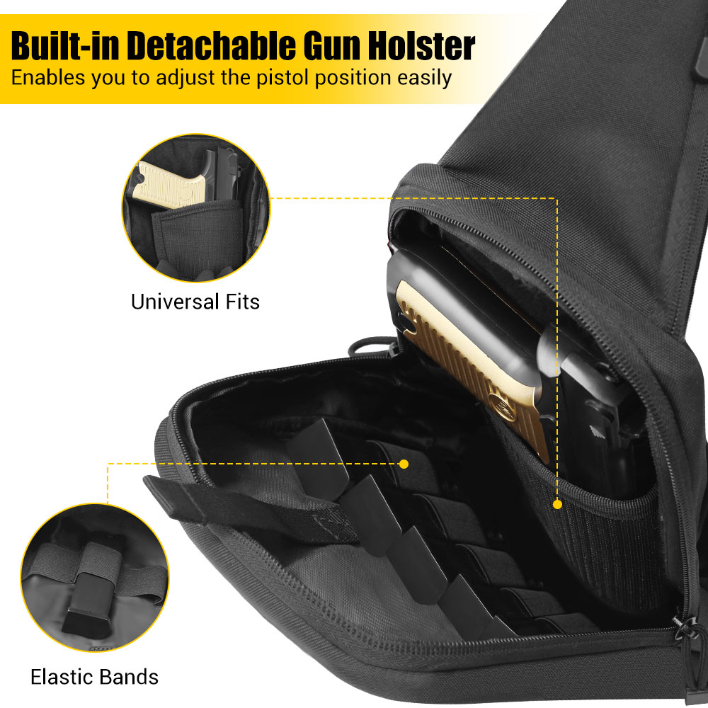 Tactical Pistol Gun Bag Concea - Edc Carry Bag For Pistol 评论和价格