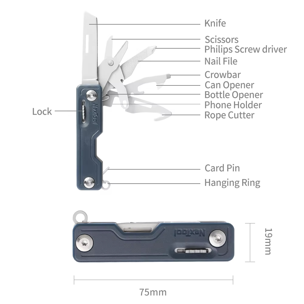 NexTool 10-in-1 Key Knife Mini - Edc Carry Card 评论和价格