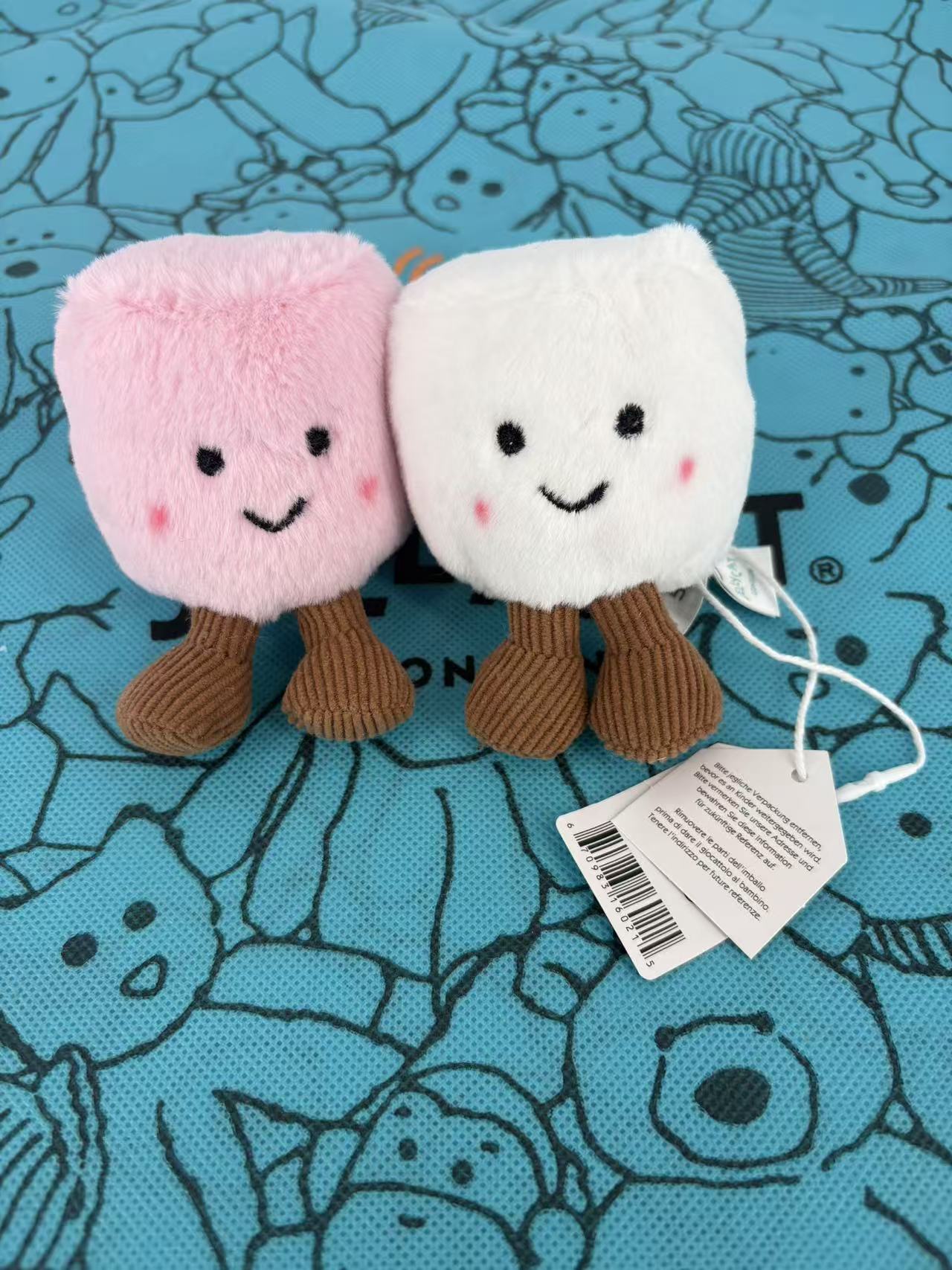 Plush Cotton Cat Candy Two Ton - Carabiner Keychain 评论和价格