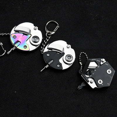 Mini EDC Folding Knife Coin Po - Edc Carry Coins 评论和价格