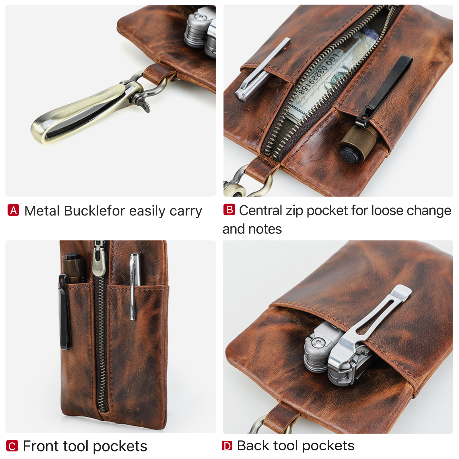 Hiram Tactical EDC Molle Pouch - Edc Concealed Carry Belt 评论和价格
