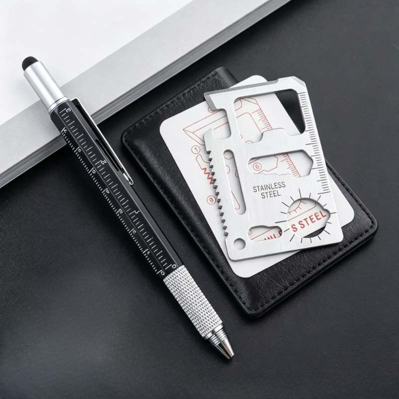 Men Gifts 6-in-1 Multitool Pen - Edc Carry Card 评论和价格
