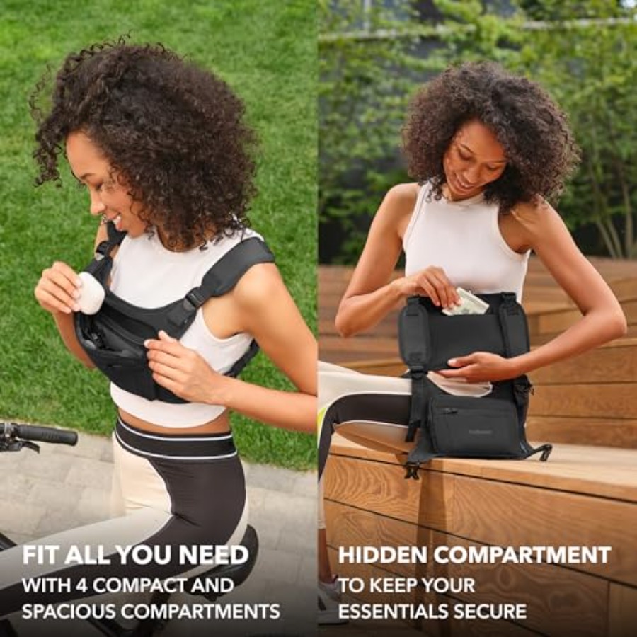 Running Chest Pack Reflective  - Leather Edc. Carry Pouch 评论和价格
