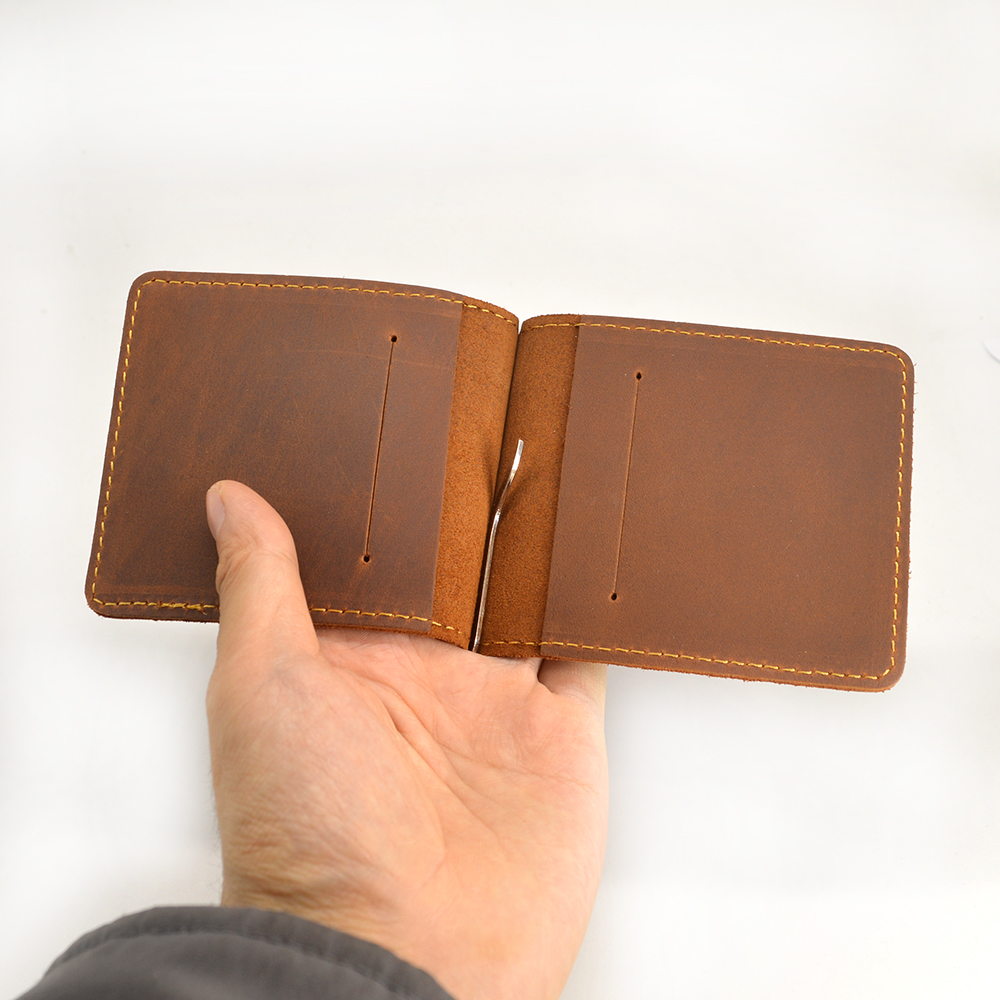 Handmade Genuine Leather Money - Money Clip Magnetic 评论和价格