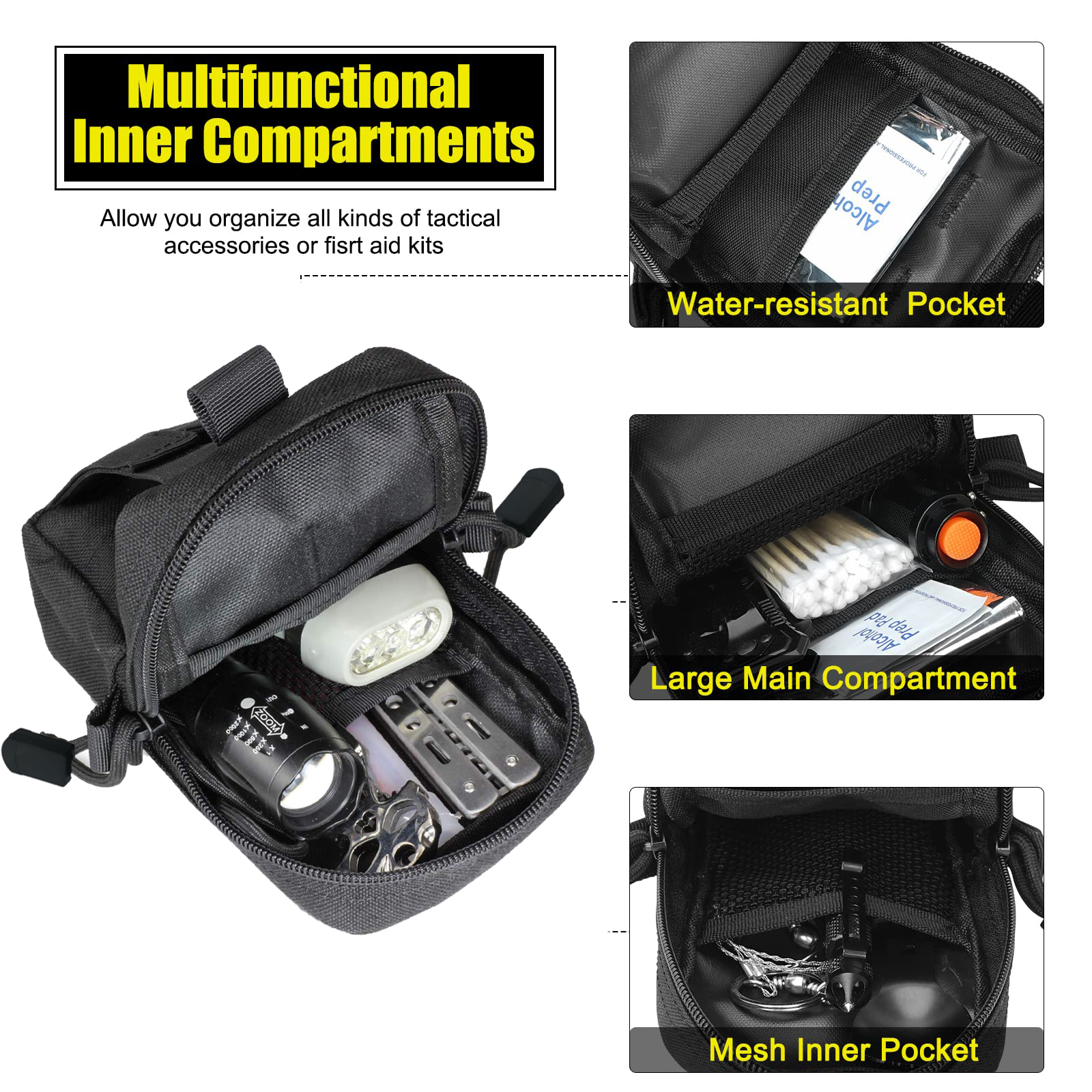 Tactical Molle Pouch Waist Bag - Edc Carry Pack 评论和价格