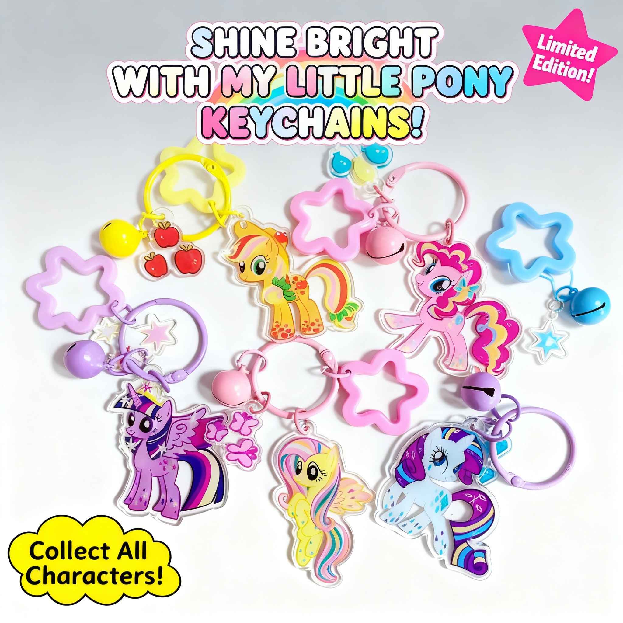 Anime Kawaii Unicorn Keychain  - Carabiner Keychain 评论和价格