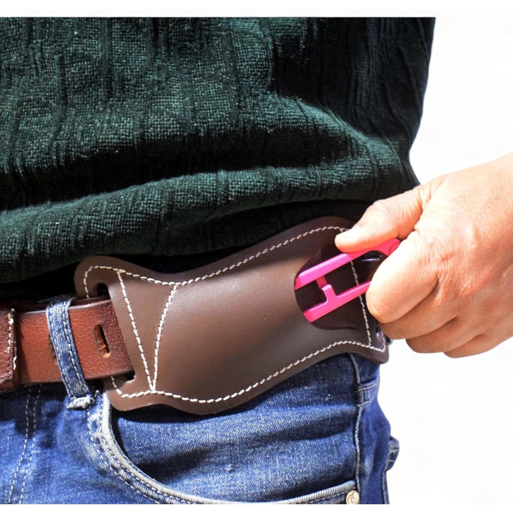 5 Inch Folding Knife Holster E - Leather Edc. Carry Pouch 评论和价格