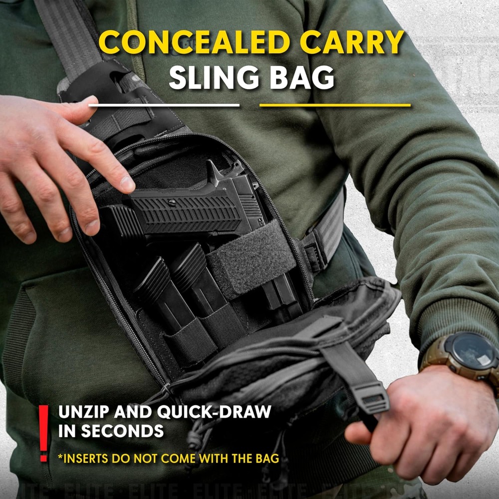 EDC Tactical Sling Bag - Cross - Edc Carry Bag For Men 评论和价格