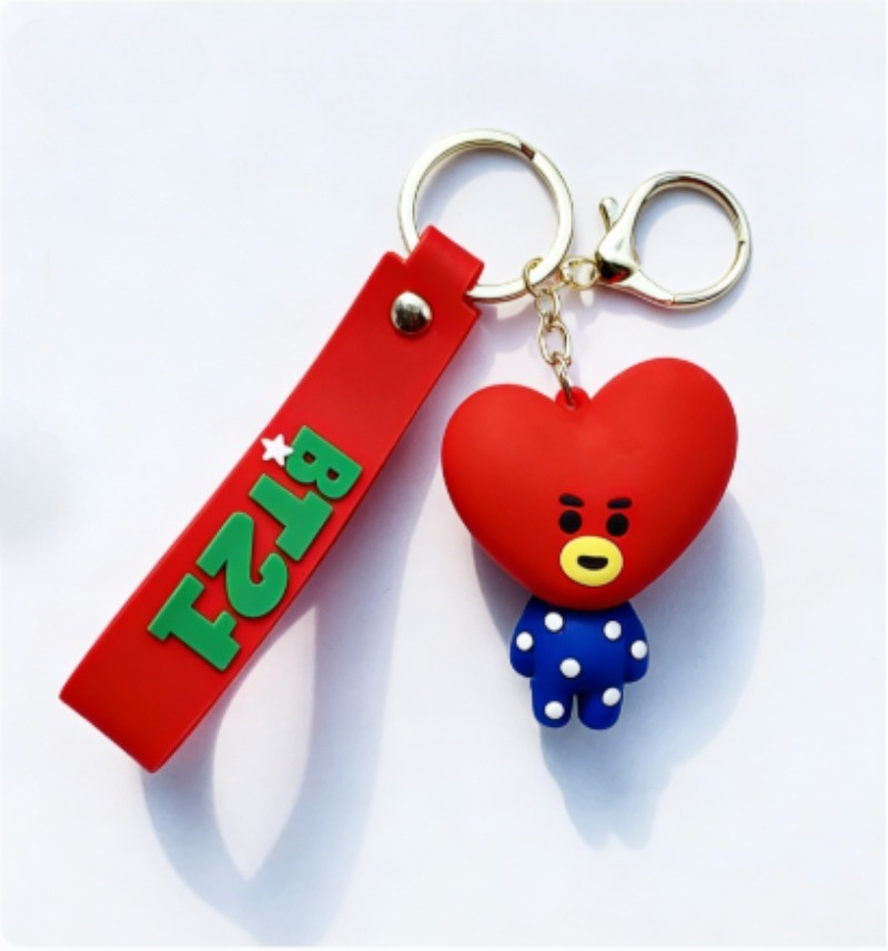 New BT21 Koya RJ Shooky Cooky  - Carabiner Keychain 评论和价格