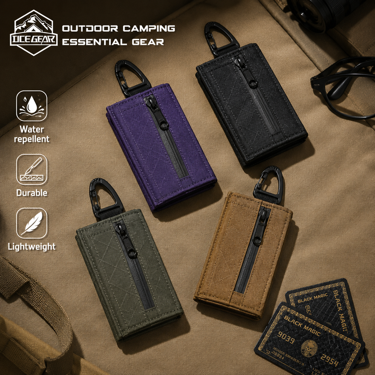 Lightweight Trifold Wallet wit - Edc Carry Card 评论和价格