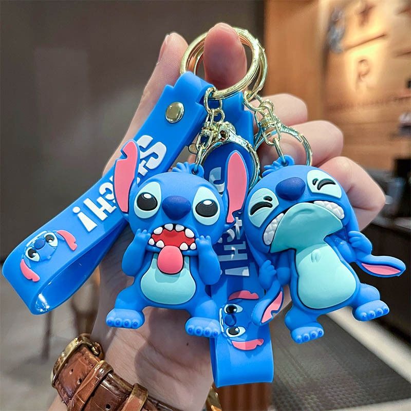 Disney Stitch 3D Doll Car Key  - Carabiner Keychain 评论和价格