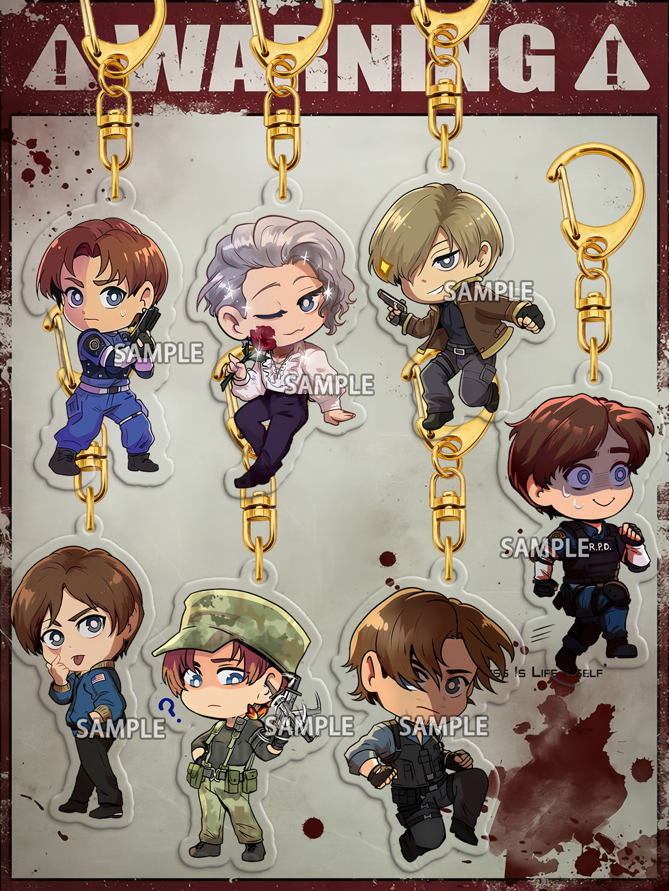 Leon Keychain，Biohazard 4 Keyc - Carabiner Keychain 评论和价格