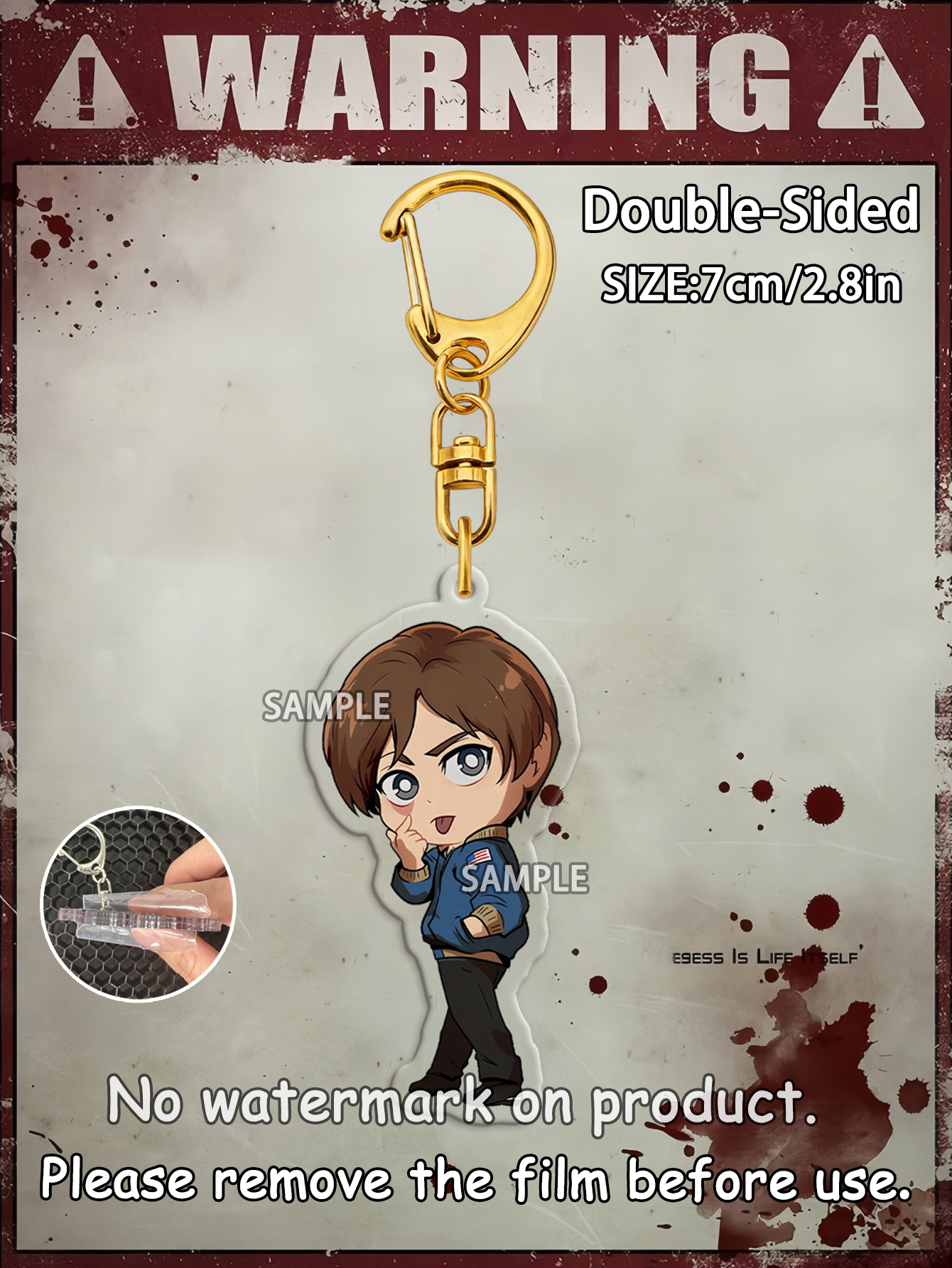 Leon Keychain，Biohazard 4 Keyc - Carabiner Keychain 评论和价格