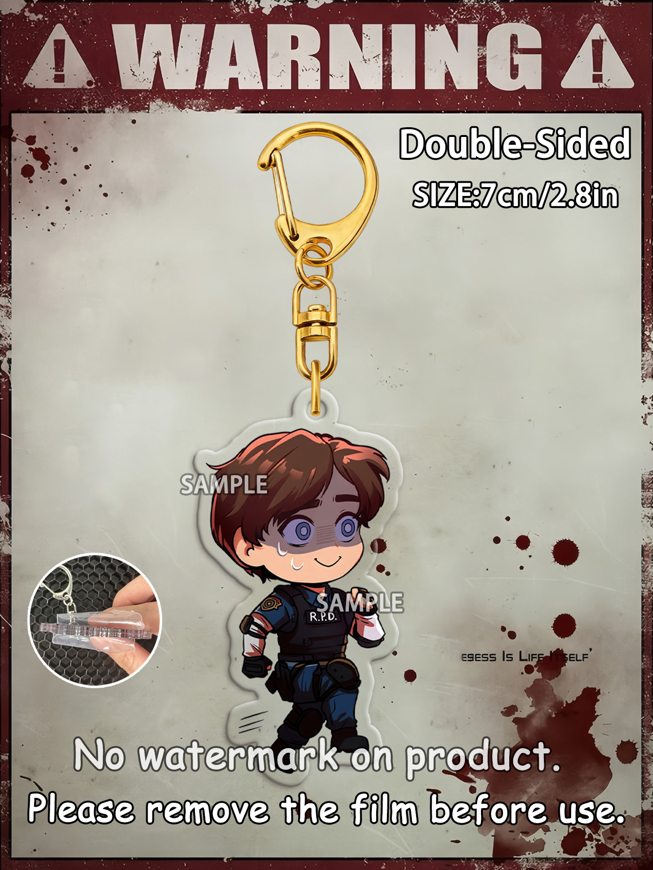 Leon Keychain，Biohazard 4 Keyc - Carabiner Keychain 评论和价格