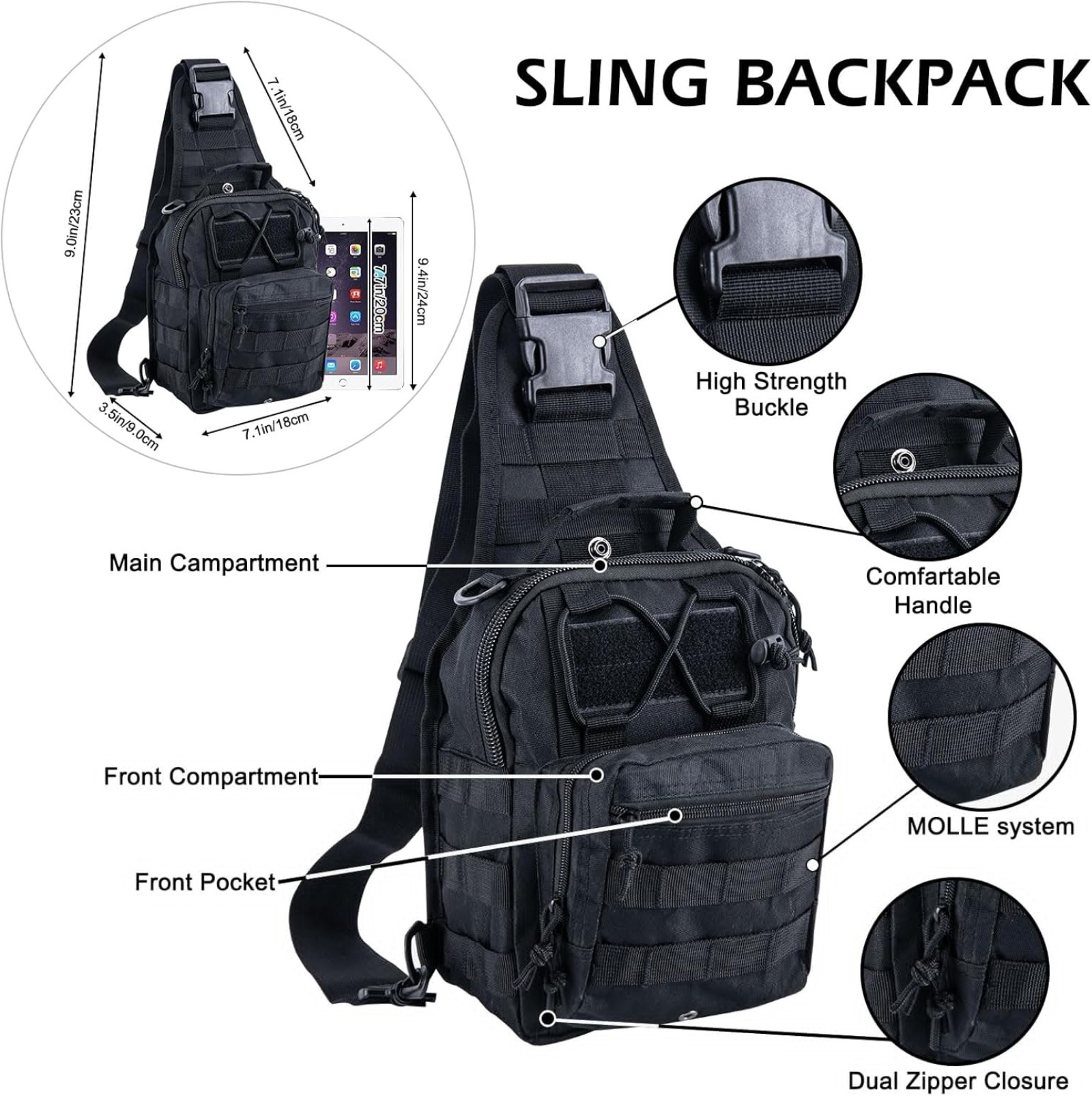 Military Tactical Chest Bag Wa - Edc Carry Bag For Men 评论和价格