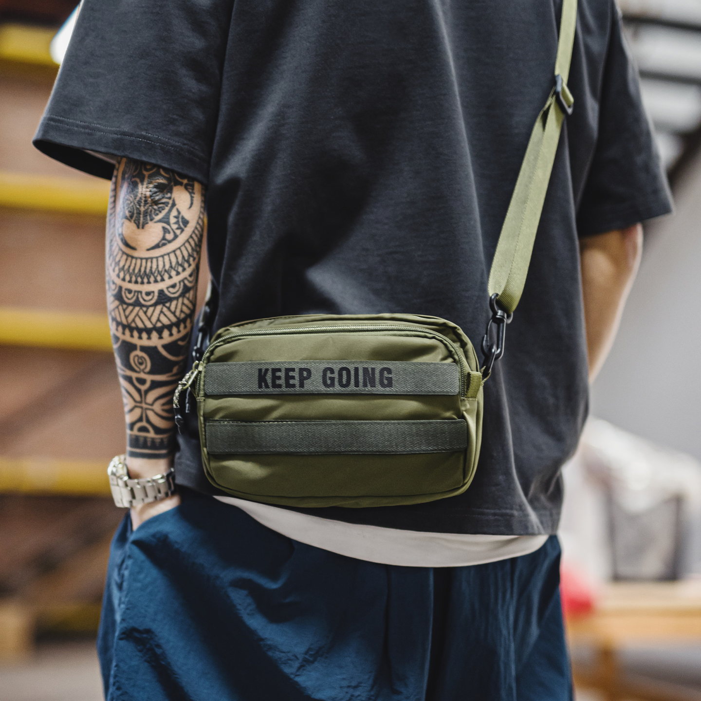 Maden Men's Crossbody Bag Mili - Edc Carry Bag For Men 评论和价格