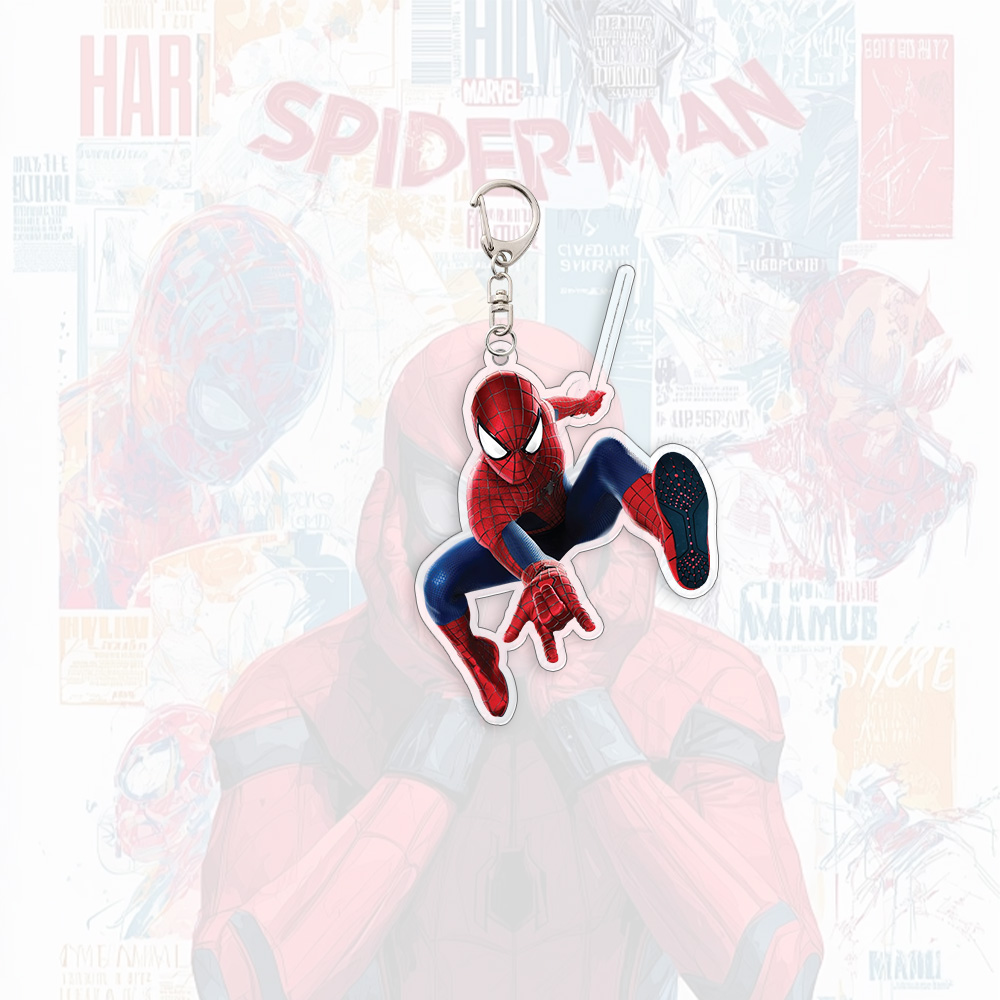 Spider Man Acrylic Keychain An - Carabiner Keychain 评论和价格