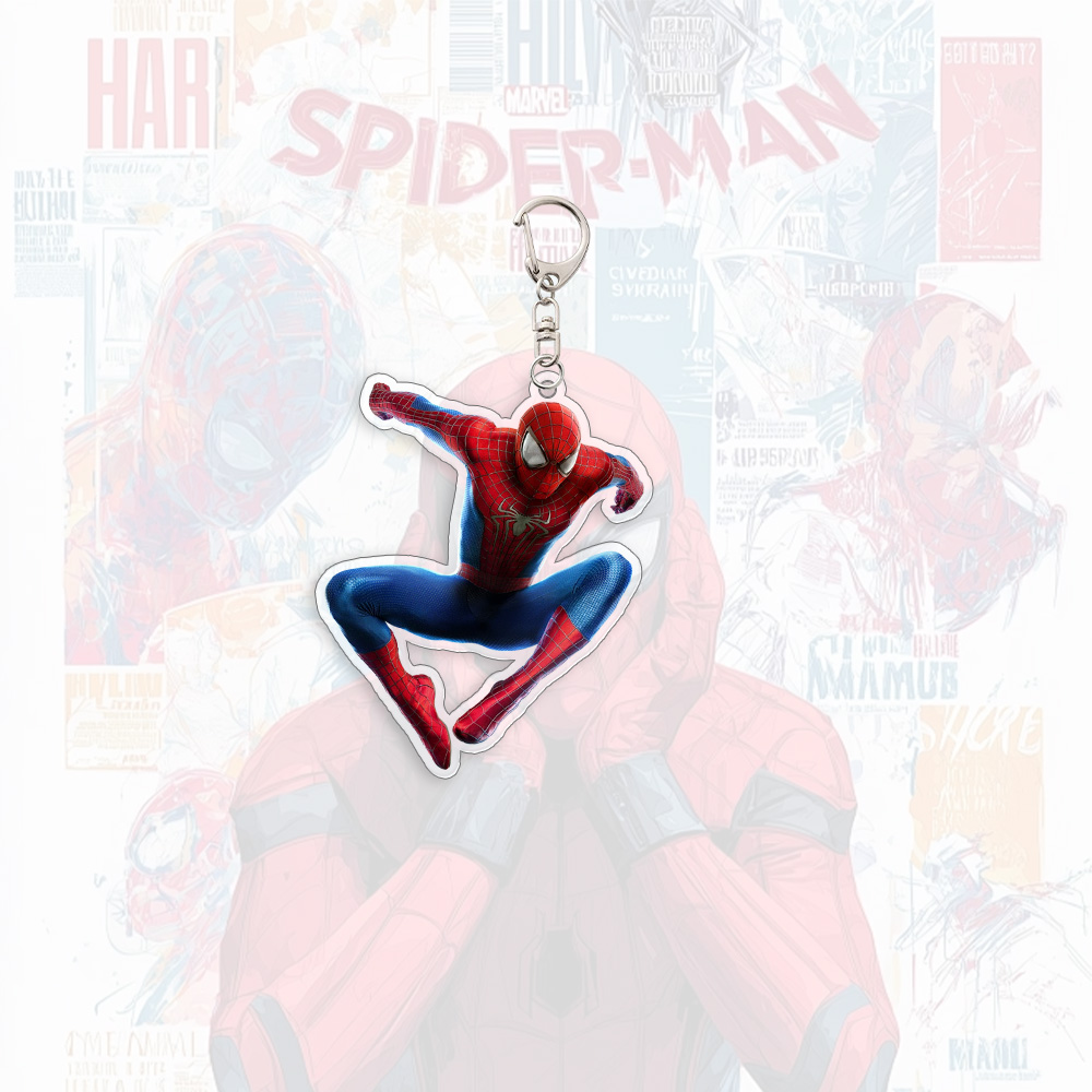 Spider Man Acrylic Keychain An - Carabiner Keychain 评论和价格