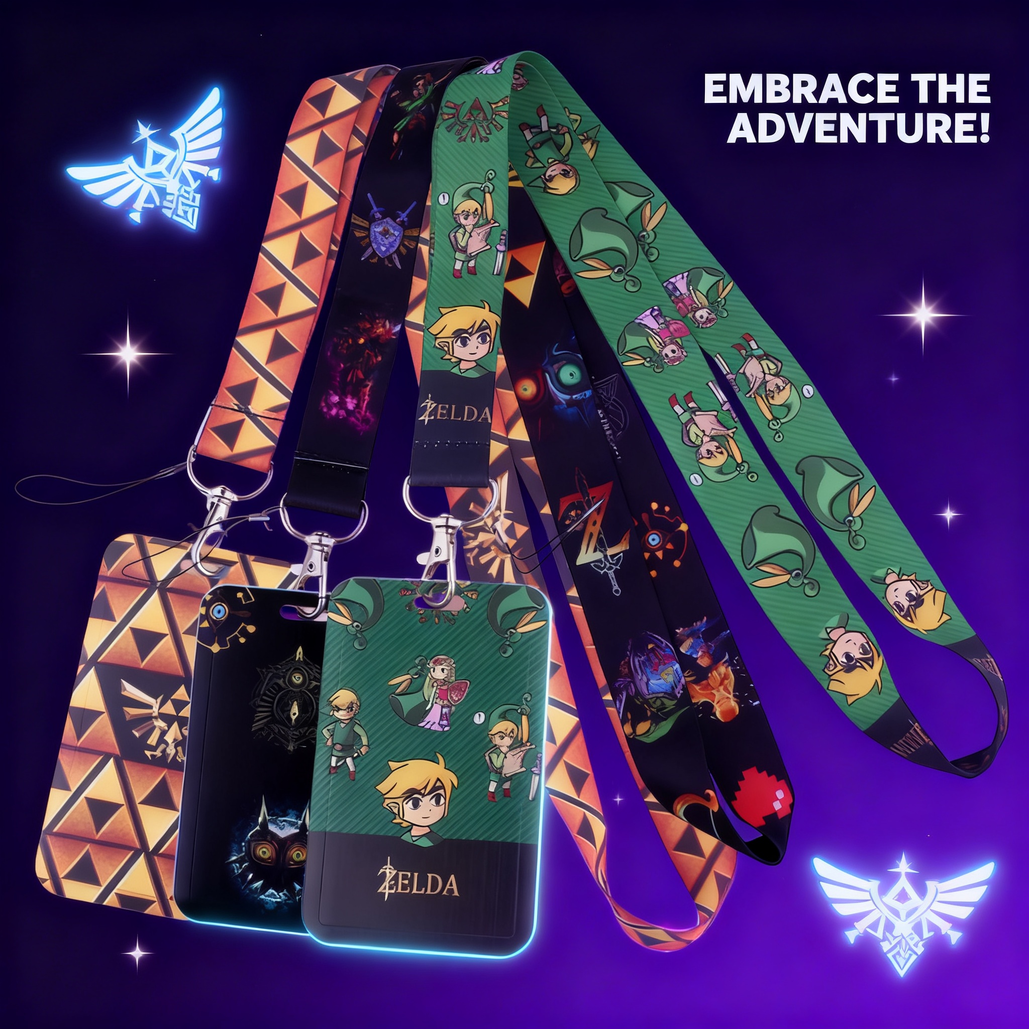 Cartoon Game Lanyards for Key  - Carabiner Keychain 评论和价格